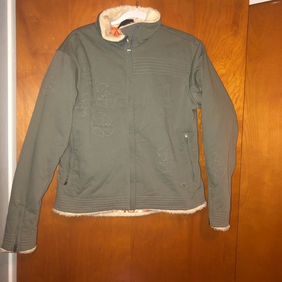 𝅺Mountain Hardwear Embroidered Floral Jacket Coat M - Picture 1 of 5